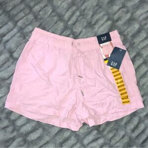 NTW GAP Pink Linen Shorts High Waist Summer